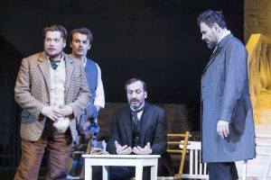 v.l.n.r. Florian Lebek, Max G. Fischnaller, Dirk Warme, Rainer Doppler , Tschechow in Jalta
